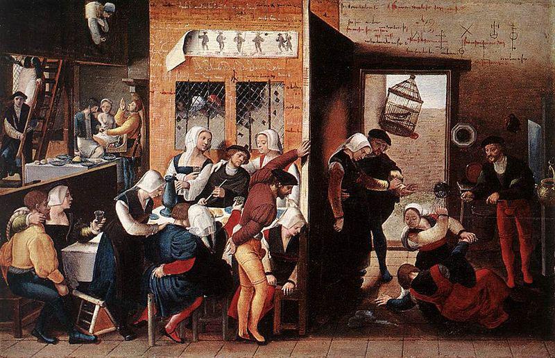 Jan van Hemessen Merry Company oil painting image